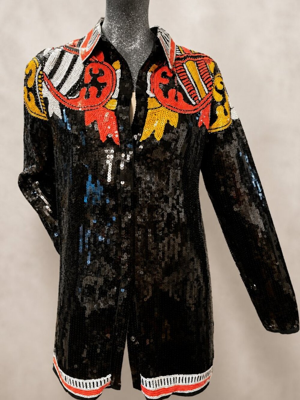 Nasty Gal Country Star Sequin Jacket NWT Size 4 Western Embellished